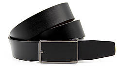 Шкіряний ремінь для брюк з пряжкою затискач