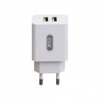 Зарядний пристрій XO L35 Dual U 2USB, 2.1 A + Micro Cable (Білий)