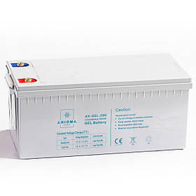 Акумулятор гелевий Axioma 200Аг 12В, модель - AX-GEL-200 для домашньої електростанції