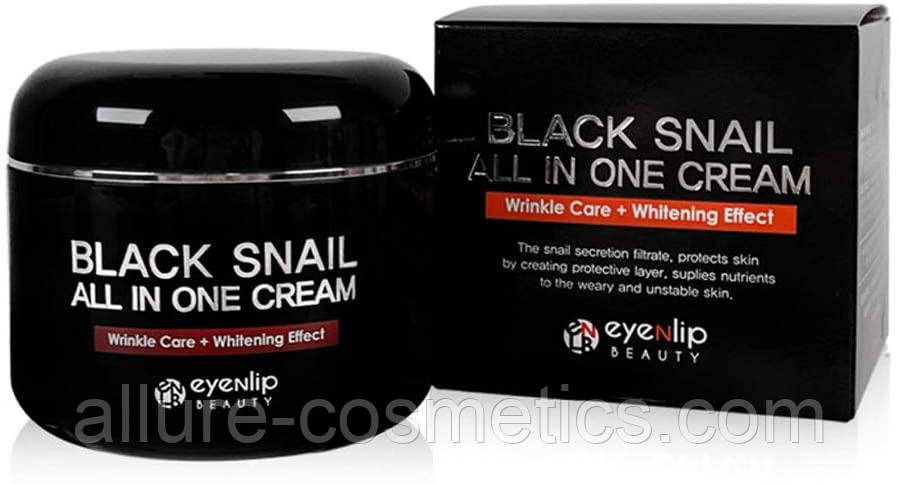 Крем для обличчя з муцином чорного равлика Eyenlip Black Snail All In One Cream 100ml