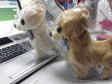 М'яка іграшка песик ходить дзявкає