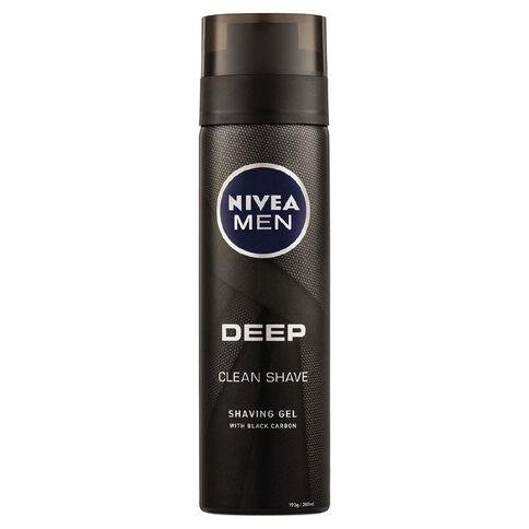 Гель для гоління чорний Nivea Men Deep 200мл.