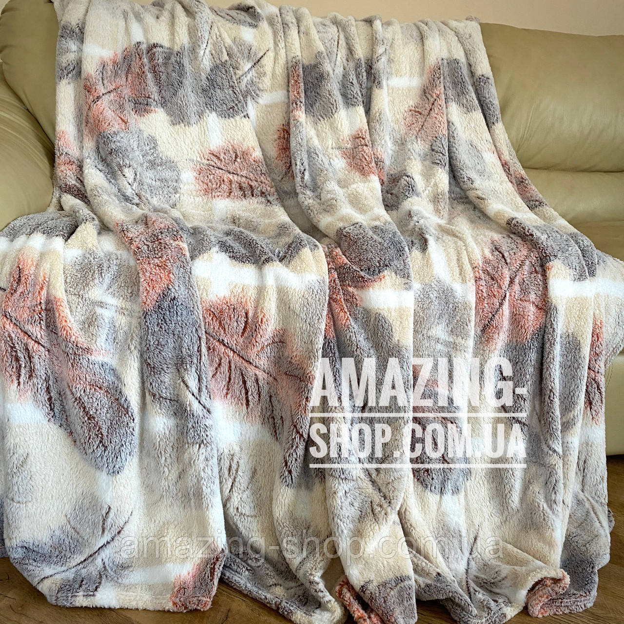 Покривало плед із бамбукового волокна Розмір 200*220 см., фото 1