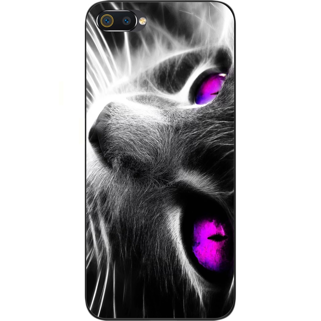 Оригінальний бампер для Realme C2 з картинкою Красивий кіт