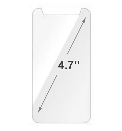 Захисне скло універсальне 4.7 "(0.3 х 13,2 х 6,38, 2.5D), фото 1