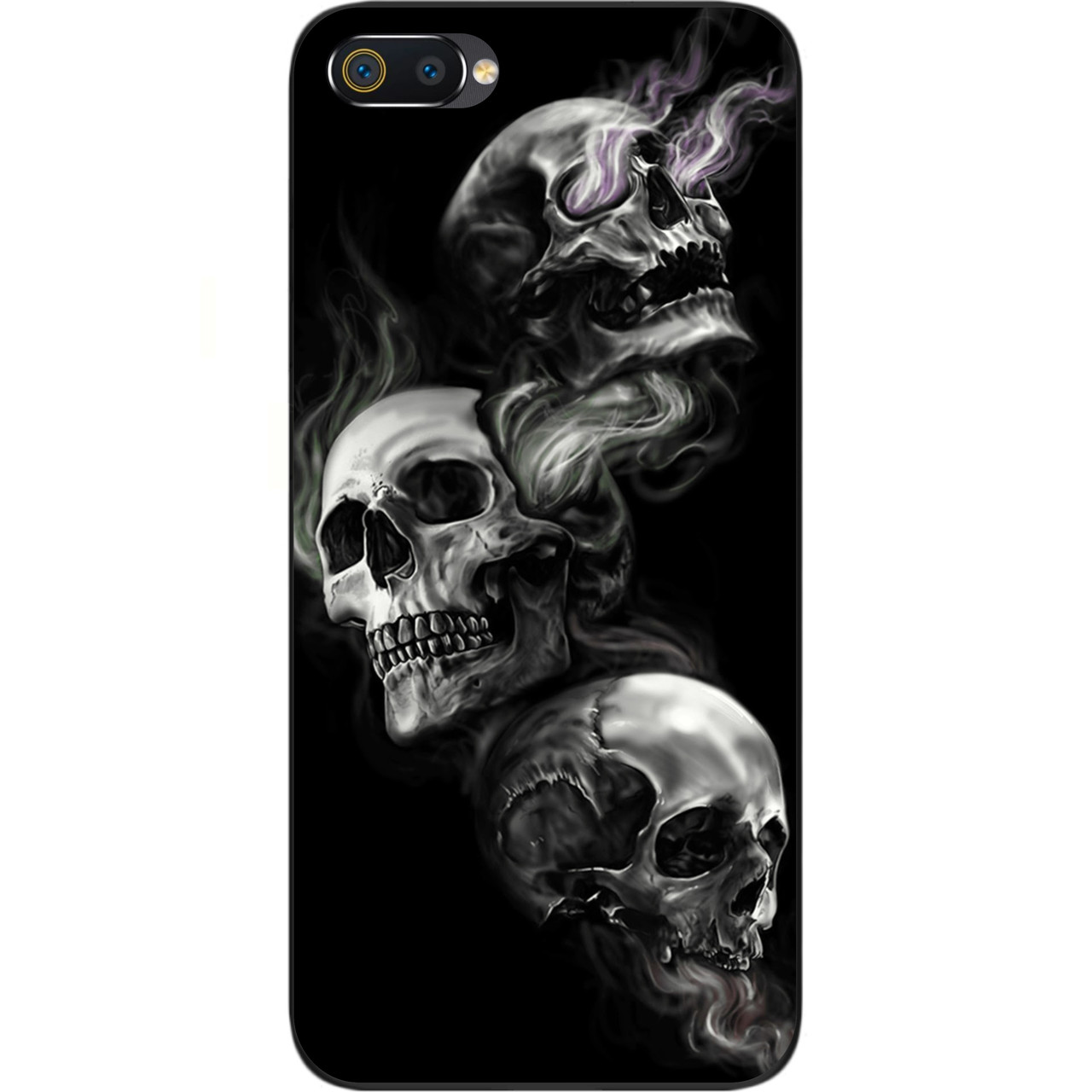 Чохол силіконовий для Realme C2 з картинкою Три черепа