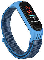 Нейлоновый ремешок Mi Band 3 / 4 Sport Loop Blue (S) (Сяоми Ми Бэнд 3)