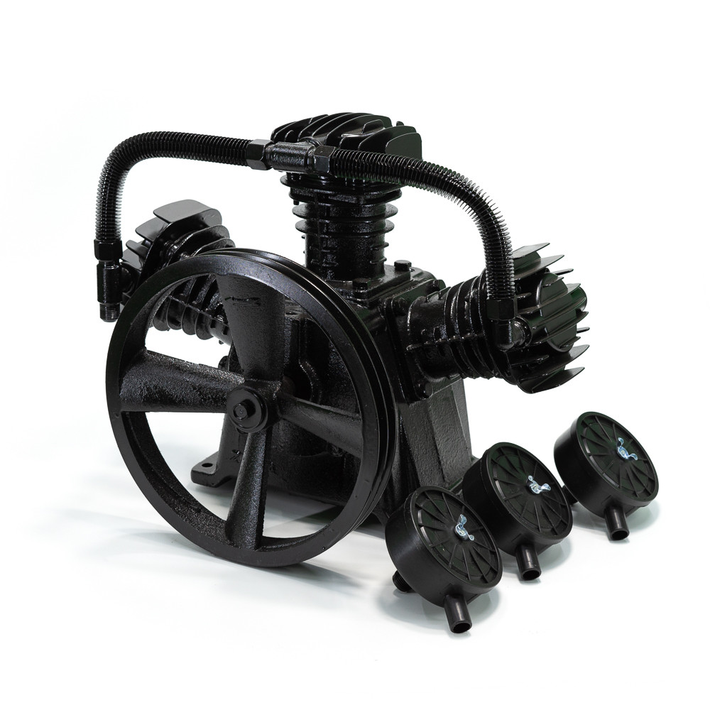 Компресорний блок (головка) 3-х циліндровий W-подібний, 650 л/хв, 2,2 кВт Profline 3065DLZ, фото 1