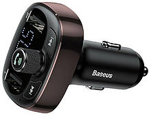 АЗП з FM-модулятором Baseus T typed Wireless MP3 Сharger Tarnish Темное Кофе