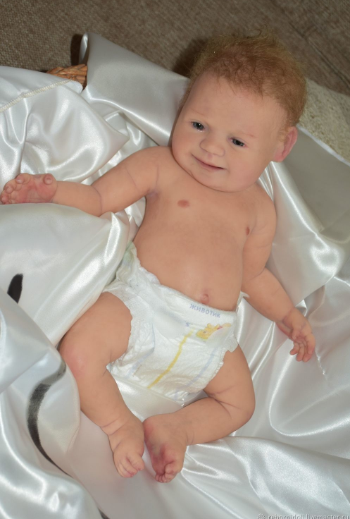 Силіконова лялька реборн.Reborn doll.Лялька ручна робота.(1359)