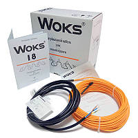 Нагревательный кабель WOKS 18, 580 Вт, 32 м (Теплый пол Woks)