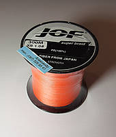 Плетений шнур JOF 300 м (0.16 мм /22lbs/10kg) Червоний 8 ниток