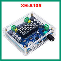 Усилитель звука XH-A105 2x100W Bluetooth 5.0 в корпусе (TDA7498)