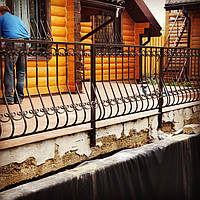 Кованые перила для террасы 1