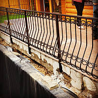 Кованые перила для террасы 2