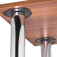 Нога для кухонного стола,опора, стійка меблева регульована 60/710 хром
