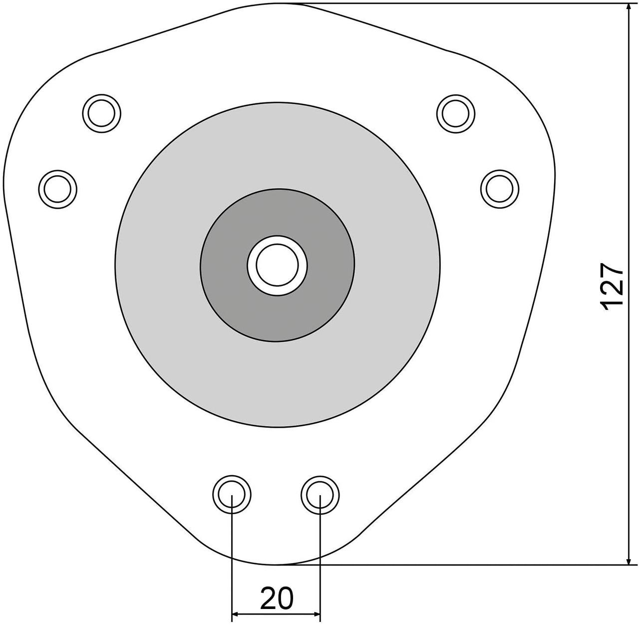 Опора ножка мебельная для стола 60/710 цвет черный - фото 6 - id-p619454259