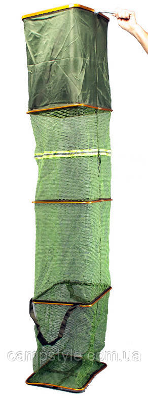 Садок рибальський прямокутний прогумований 35х40х300