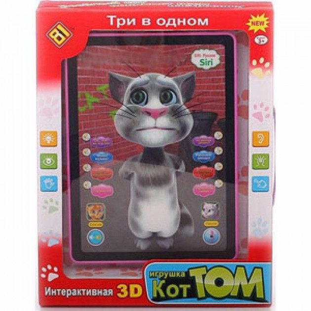 Детский планшет интерактивный LimoToy Говорящий кот Том 6883 - фото 2 - id-p1173356565