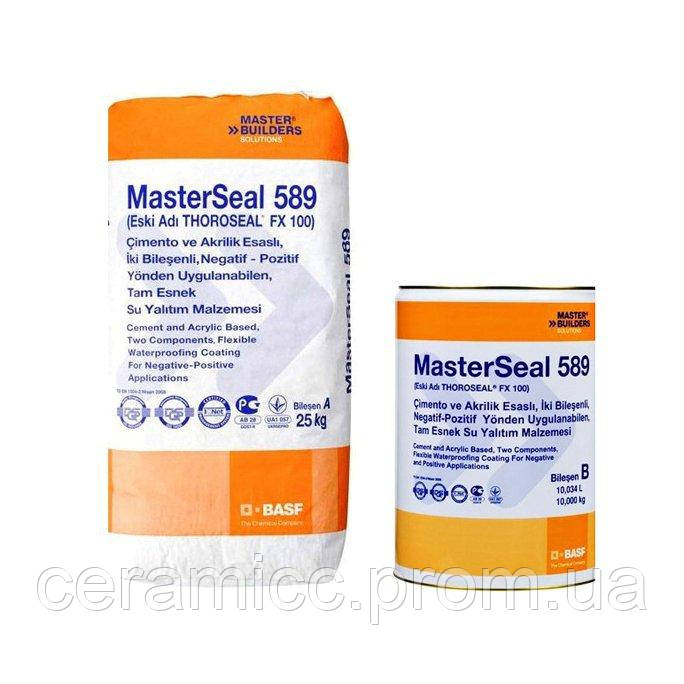 MasterSeal 589 двох компонентна цементно акрилова гідроізоляція