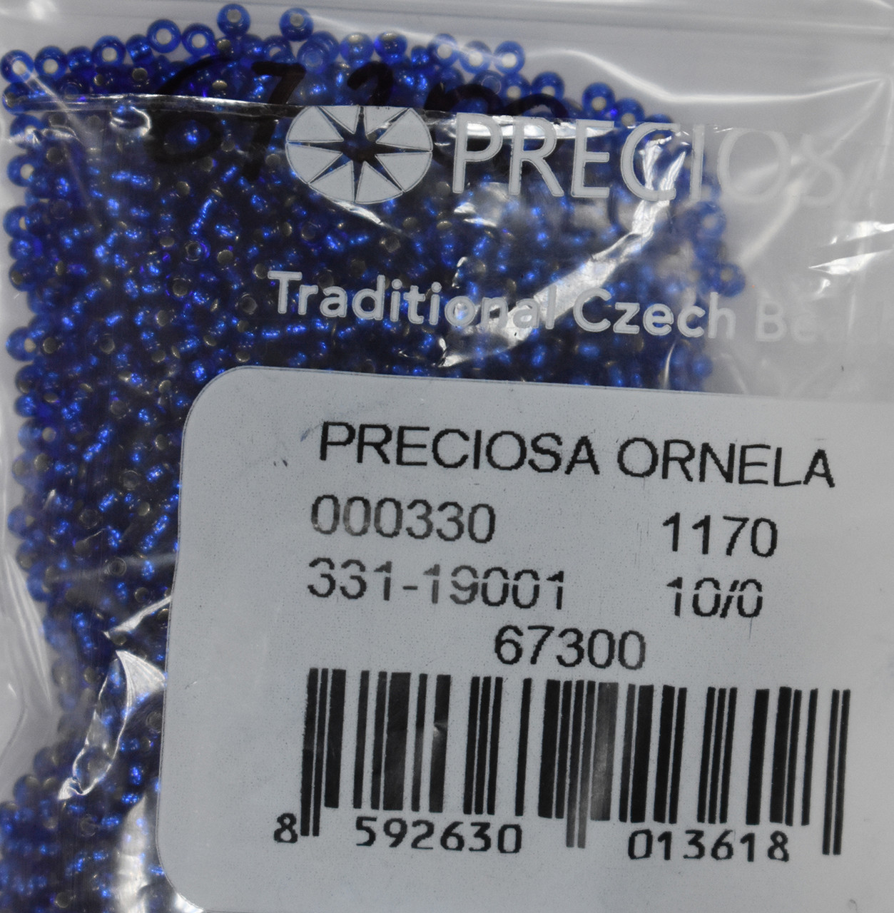Бісер Preciosa 10/0 колір 67300 синій 10г, фото 1