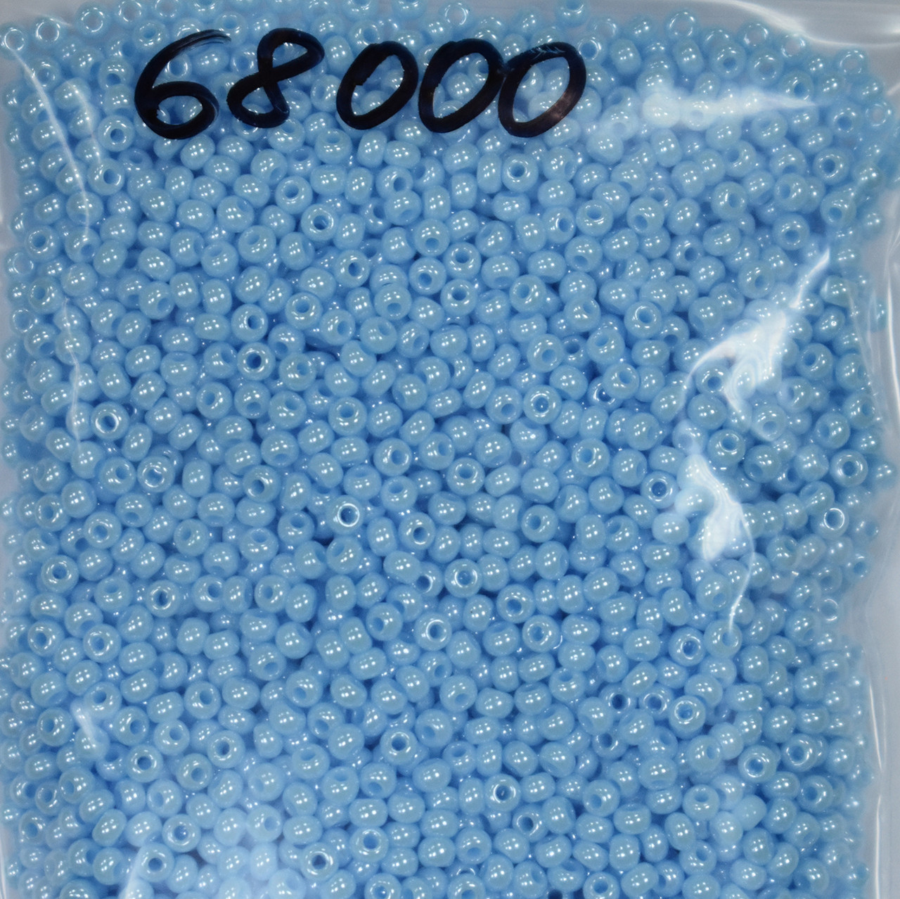 Бісер Preciosa 10/0 колір 68000 блакитний 5г, фото 1