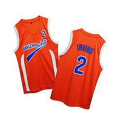 Чоловіча майка Uncle Drew №2 Kyrie Irving Harlem Buckets Orange Movie Basketball Jersey