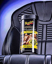 Серветки для догляду за шкіряним салоном - Meguiar's Gold Class™ Rich Leather Wipes 18х23 см. 25 шт. (G10900), фото 5