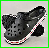 Чоловічі Капці CROCS Чорні Крокси Шльопанці (розміри: 41,42,43,44)