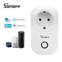 Sonoff S20 EU WiFi умная розетка, умный дом. Поддержка Google Nest, Google Home, Amazon Alexa