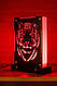 Декоративний настільний нічник Тигр, тіньовий світильник, кілька підсвічувань (на пульті), фото 5