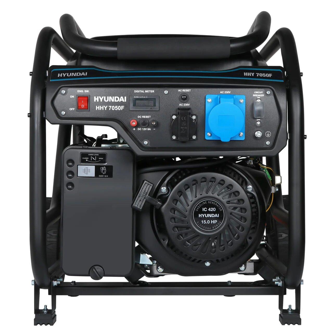 Бензиновий генератор Hyundai HHY 7050F, фото 1