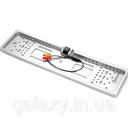 Камера заднього огляду в рамці номерного знака JX-9488 silver, фото 1