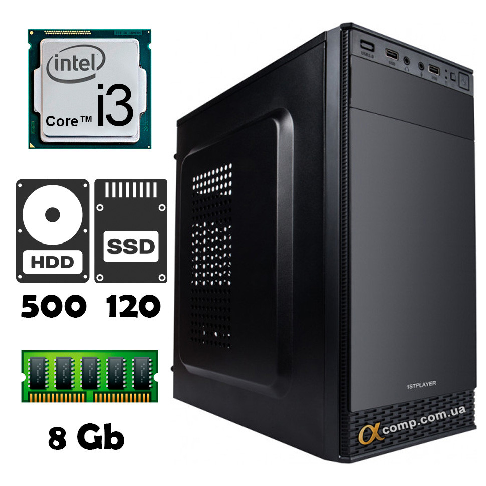 AlphaPC T2101 (i3-2100 • 8Gb • 500Gb • ssd 120Gb) R2-T101
