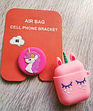 Попсокет Popsockets тримач, підставка для телефону рожевий Єдиноріг, фото 4
