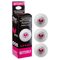 Кульки для настільного тенісу Batterfly, 3 шт.