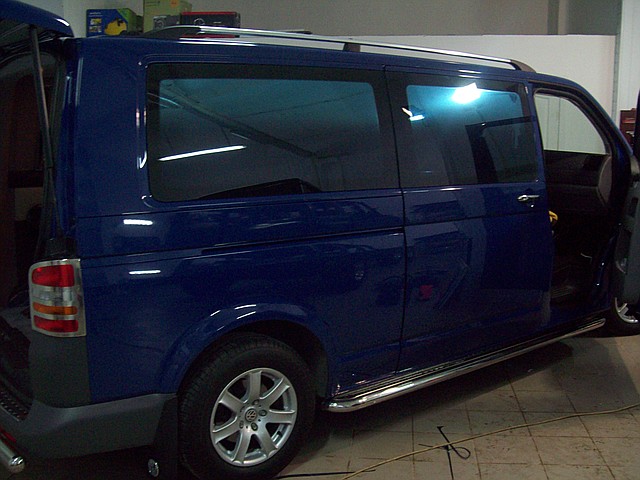 Тонировочная автомобильная пленка переходная сине-черная Blue-Gradation - фото 6 - id-p12933290