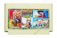 Картридж денди 4 в 1 Dragon Ball 2, 3, Ninja Cat, Pleasant Goat