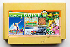 Картридж денді 68 в 1 Танк 90, Адвентуре Острови