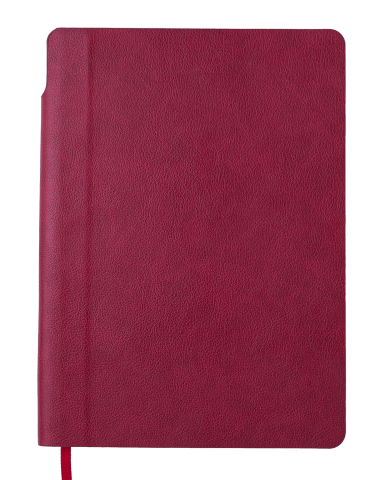 Блокнот діловий BM.295211-13 FRESH А5, 96 арк, лінія, обкладинка штучна шкіра,т.-червоний (50)