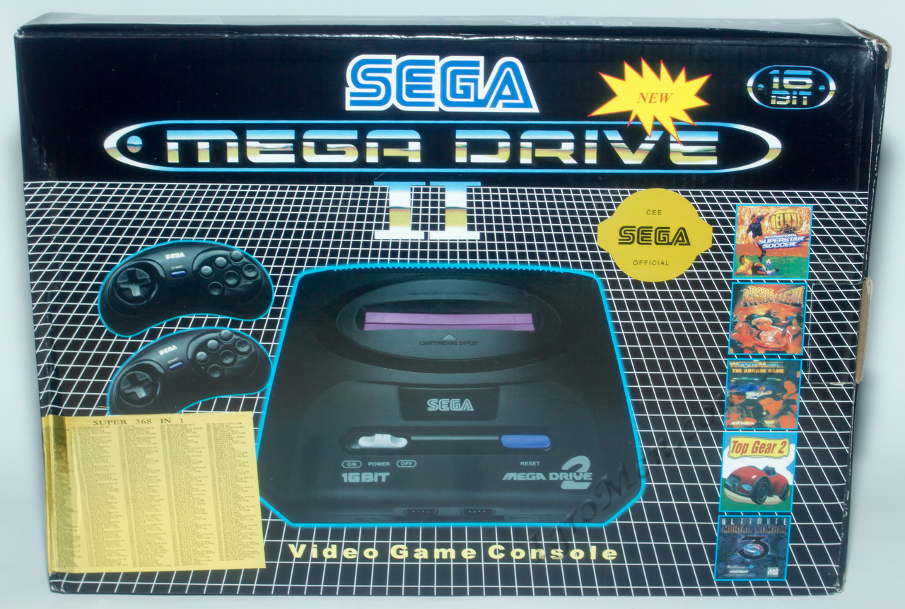 Sega Mega Drive 2 (368 ігор, 5 неповторних + Super Mario + Tank)