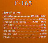 ЮСБ колонки для комп'ютера, ноутбука (F165, синій), фото 8
