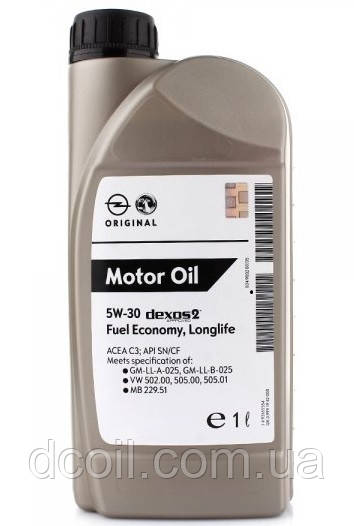 Моторна олива GM Dexos2 LongLife SAE 5W-30 1л