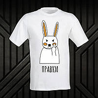 Чоловіча футболка для айтішників, дизайнерів та програмістів "Правки" (біла) Push IT S, Білий