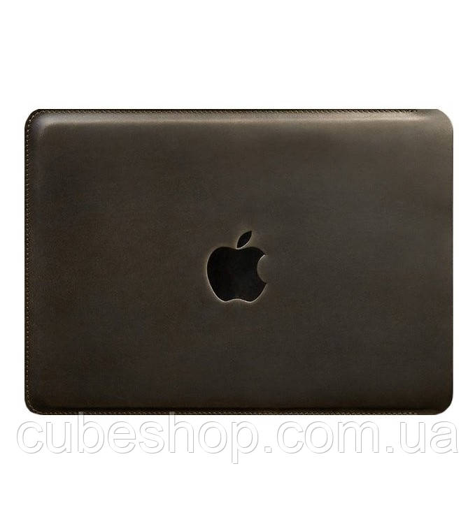Шкіряний чохол для Macbook (темно-коричневий)