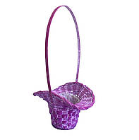 Кошик із лози фіолетовий 33х18 см