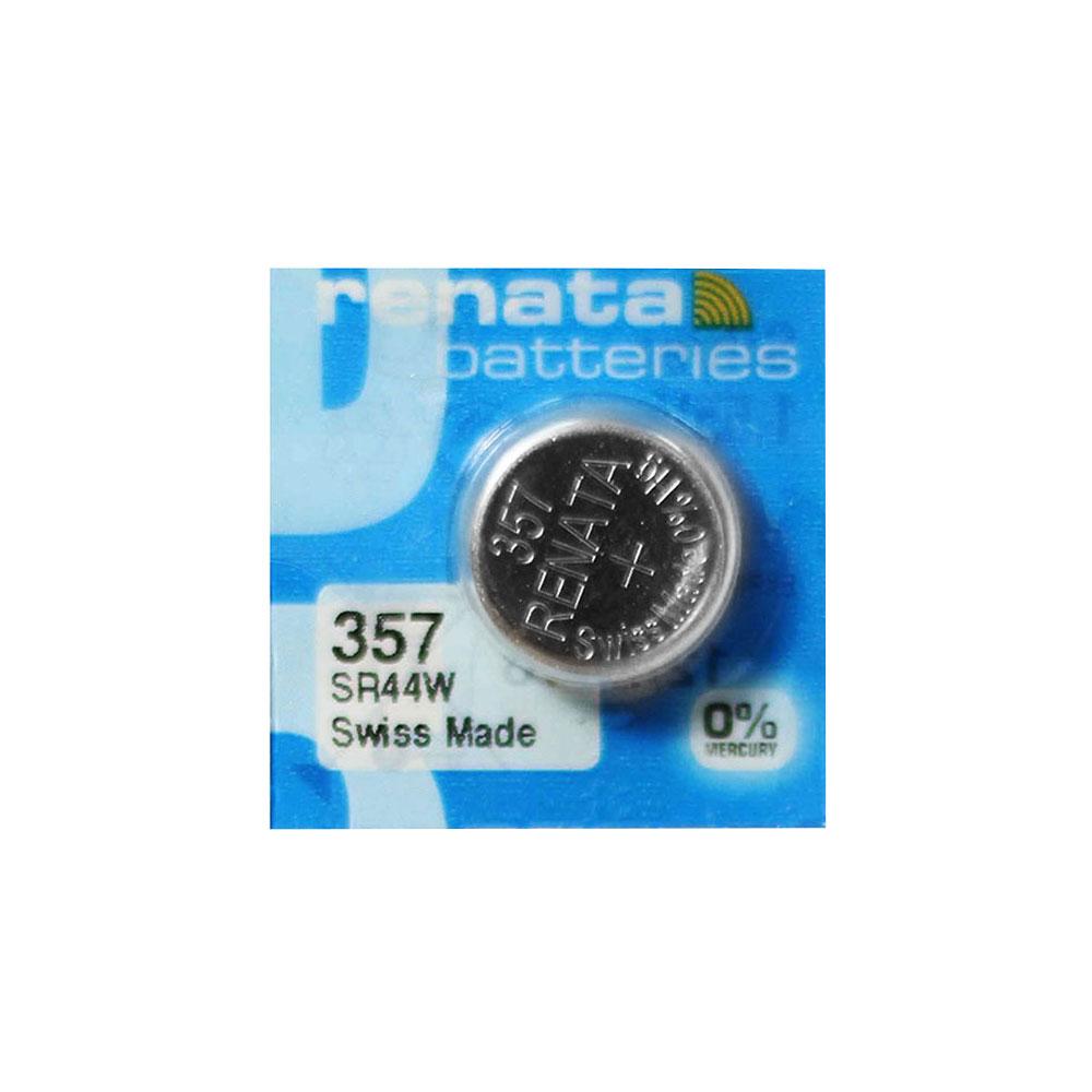 Годинникова батарейка 357 / SR1154W / SR44W / AG13 Renata Silver Oxide (1.55v) 1шт.