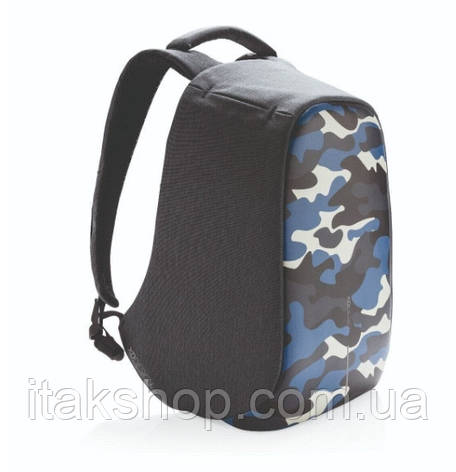 Рюкзак для ноутбука протикрадій XD Design Bobby Compact 14" (P705.655) Камуфляж Синій, фото 2