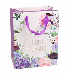 Подарунковий пакет "Love Summer", 18*10*23 см, Польща
