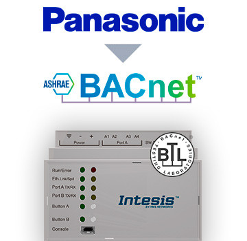 Шлюз Panasonic ECOi, ECOg and PACi systems to BACnet IP/MSTP Interface - 16 units